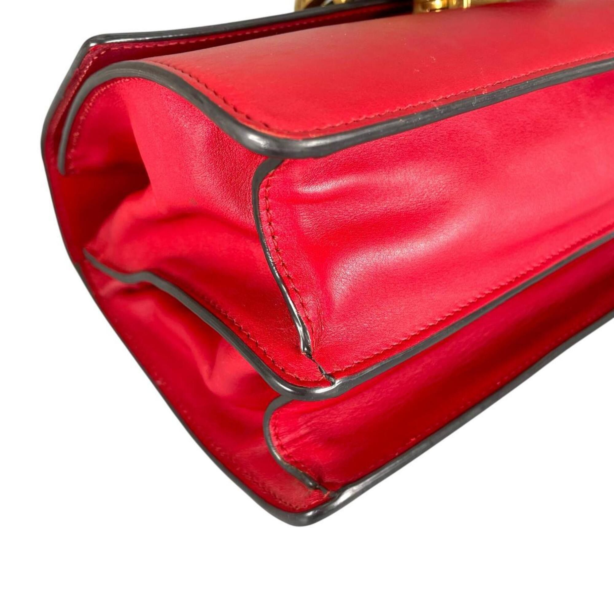 Gucci Gucci Dionysus Bamboo Leather Handbag/Shoulder Bag, 448075, Red Size ONE SIZE - 8 Thumbnail