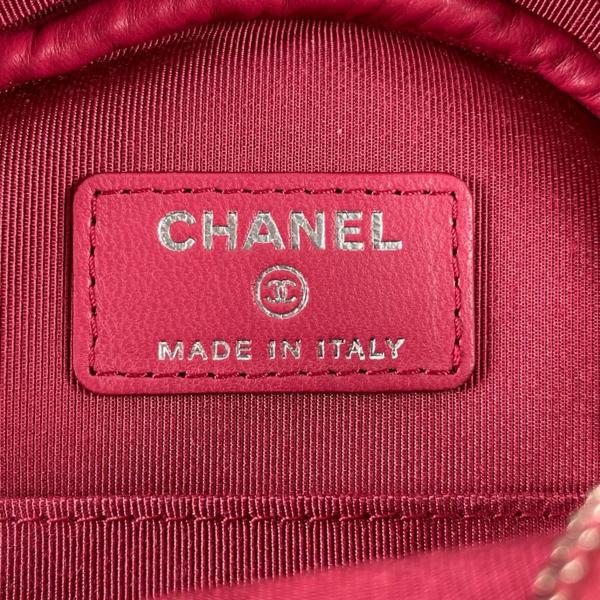 Chanel Chanel Shoulder Bag, Round Chain, Coco Mark, Matelassé Mini, Lambskin, A70657 Pink Size ONE SIZE - 8 Thumbnail