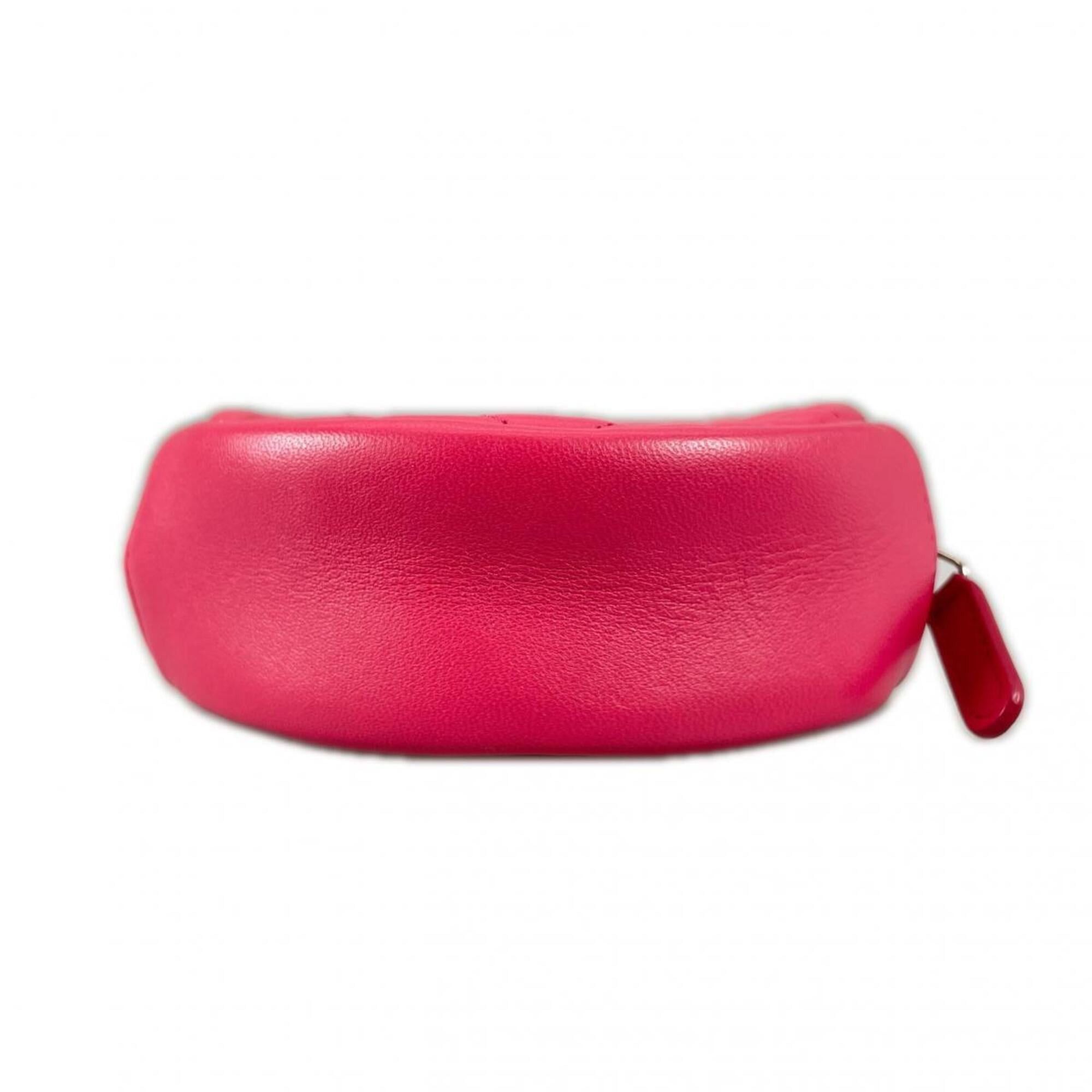 Chanel Chanel Shoulder Bag, Round Chain, Coco Mark, Matelassé Mini, Lambskin, A70657 Pink Size ONE SIZE - 4 Thumbnail