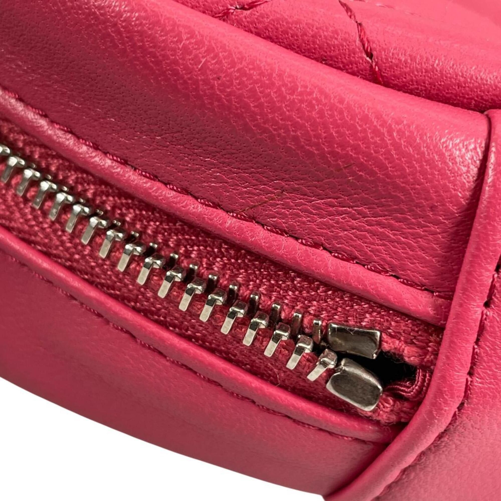 Chanel Chanel Shoulder Bag, Round Chain, Coco Mark, Matelassé Mini, Lambskin, A70657 Pink Size ONE SIZE - 17 Thumbnail