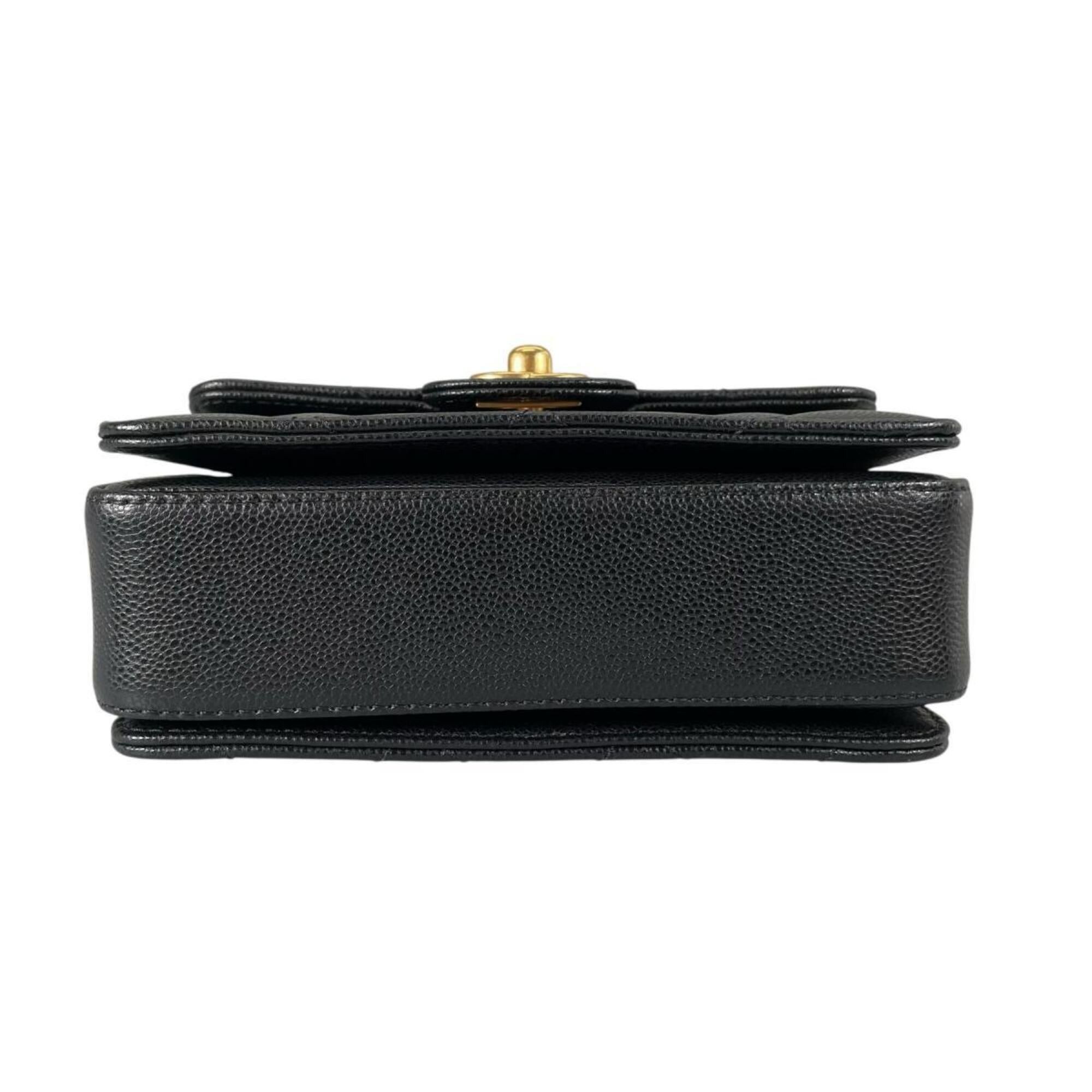 Chanel Chanel Handbag Flap Bag Caviar Skin Matelassé Handle Mini Leather AS5164 Black Size ONE SIZE - 5 Thumbnail