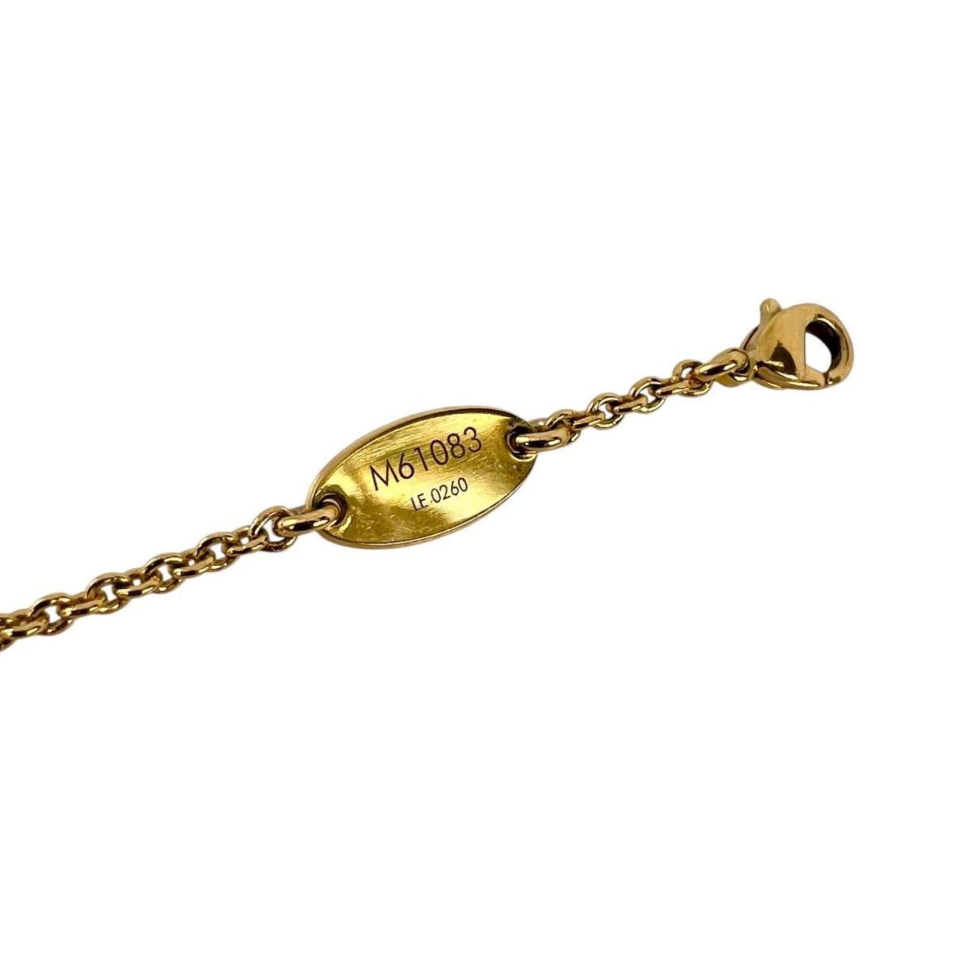 Louis Vuitton Louis Vuitton Necklace Collier Essential V Perle GP M61083 Gold Size ONE SIZE - 7 Thumbnail