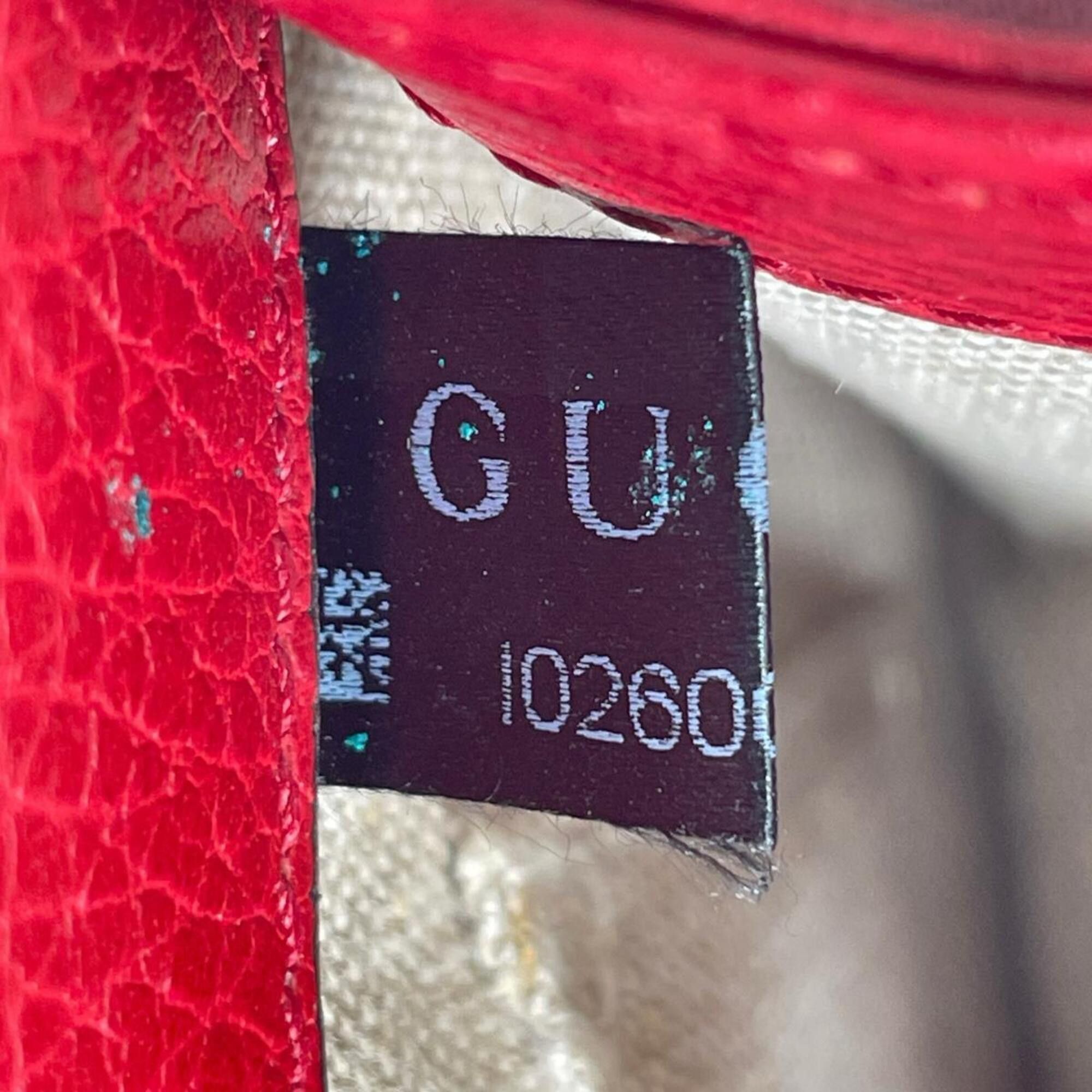 Gucci Gucci Shoulder Bag Gold Chain Crossbody Interlocking G Leather 510304 Red Size ONE SIZE - 14 Thumbnail
