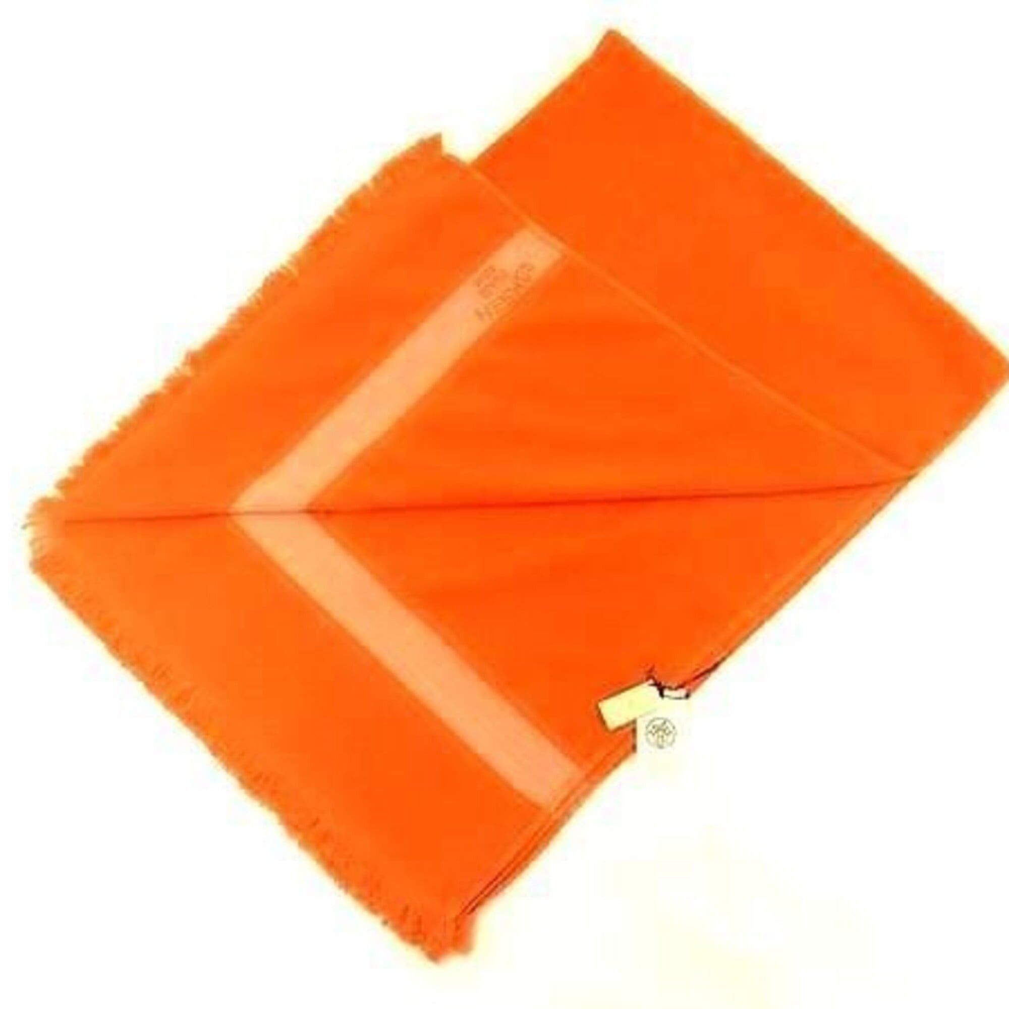 Hermes HERMES Beach Towel Bath Yachting PM Orange Cotton Unisex Size ONE SIZE - 2 Thumbnail