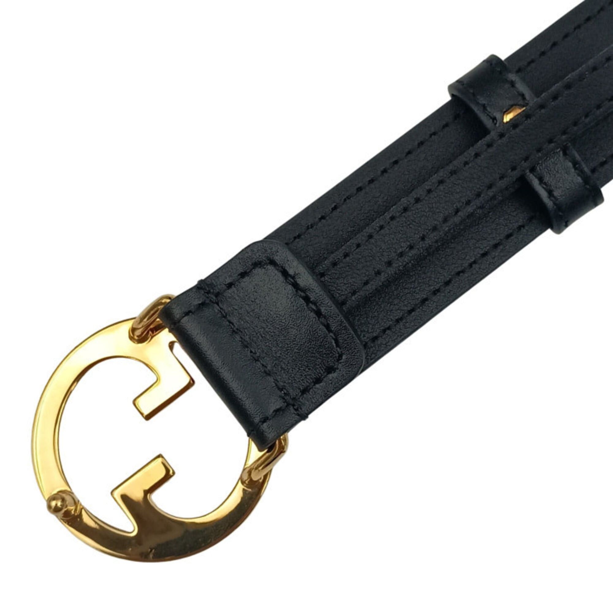 Unisex Gucci Belt w/Interlocking G\'s Size 85 GUCCI Interlocking G Belt Leather 42.9\ main image 2