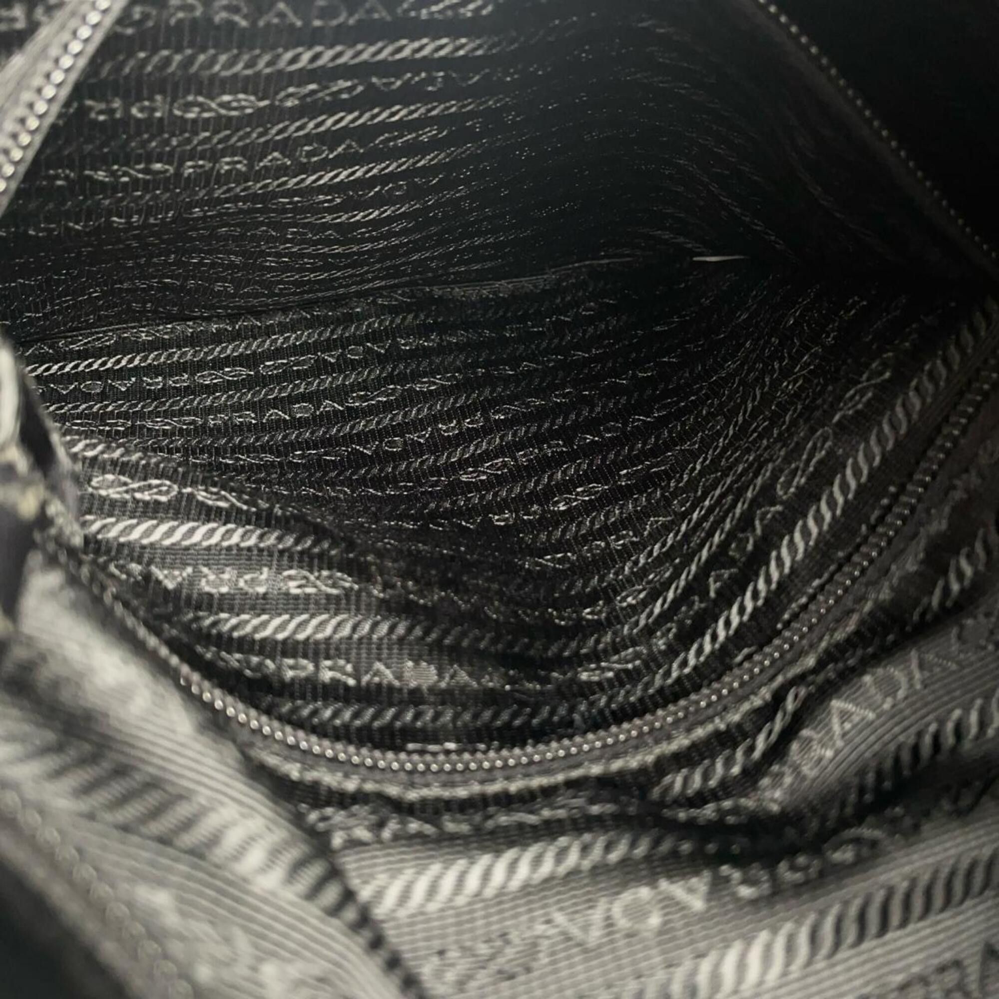 Prada Prada Shoulder Bag Crossbody Re-Nylon Triangle Logo Nylon BT0520 Black Size ONE SIZE - 12 Thumbnail