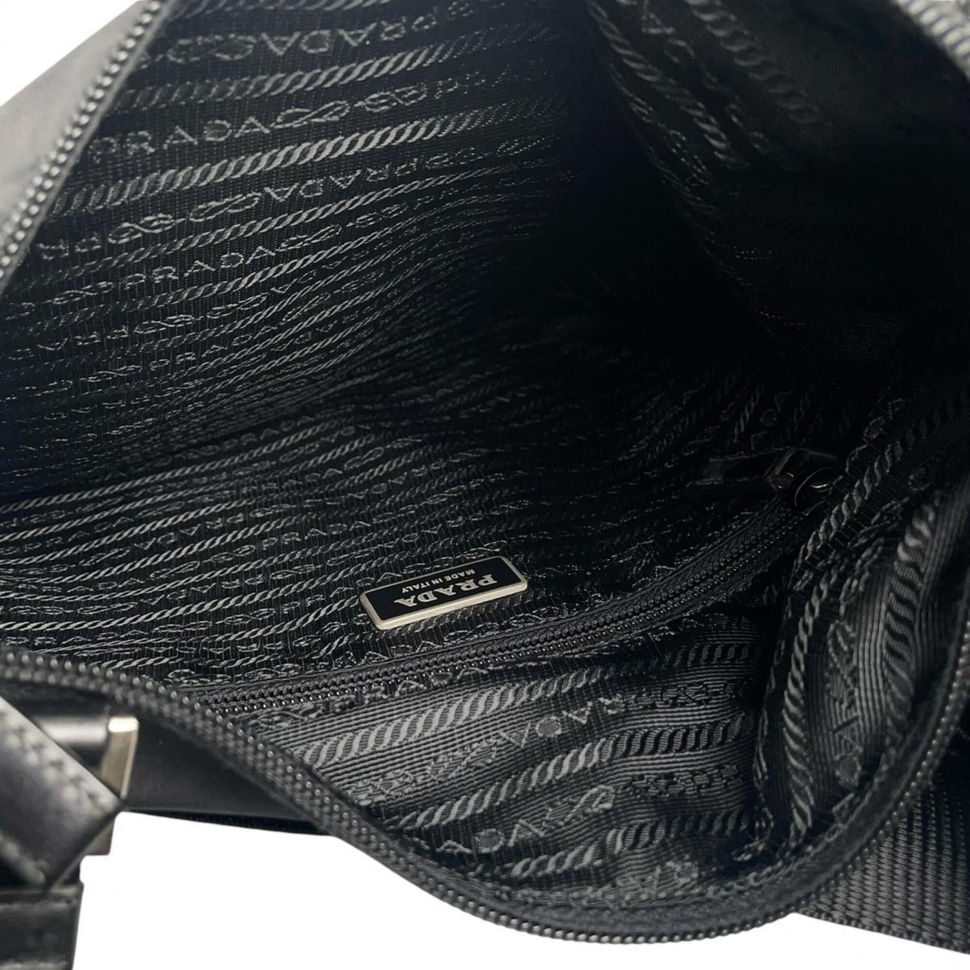 Prada Prada Shoulder Bag Crossbody Re-Nylon Triangle Logo Nylon BT0520 Black Size ONE SIZE - 11 Thumbnail