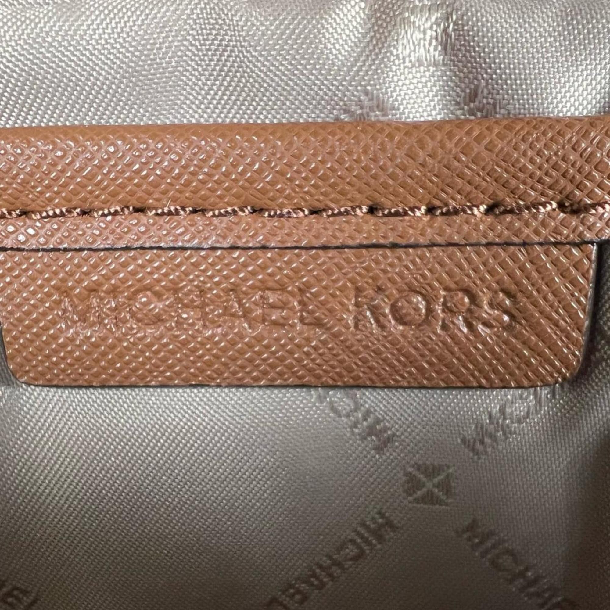 Michael Kors Michael Kors Jet Set Travel Medium Leather Chain Shoulder Bag, Brown (55H3RBN) Size ONE SIZE - 11 Thumbnail