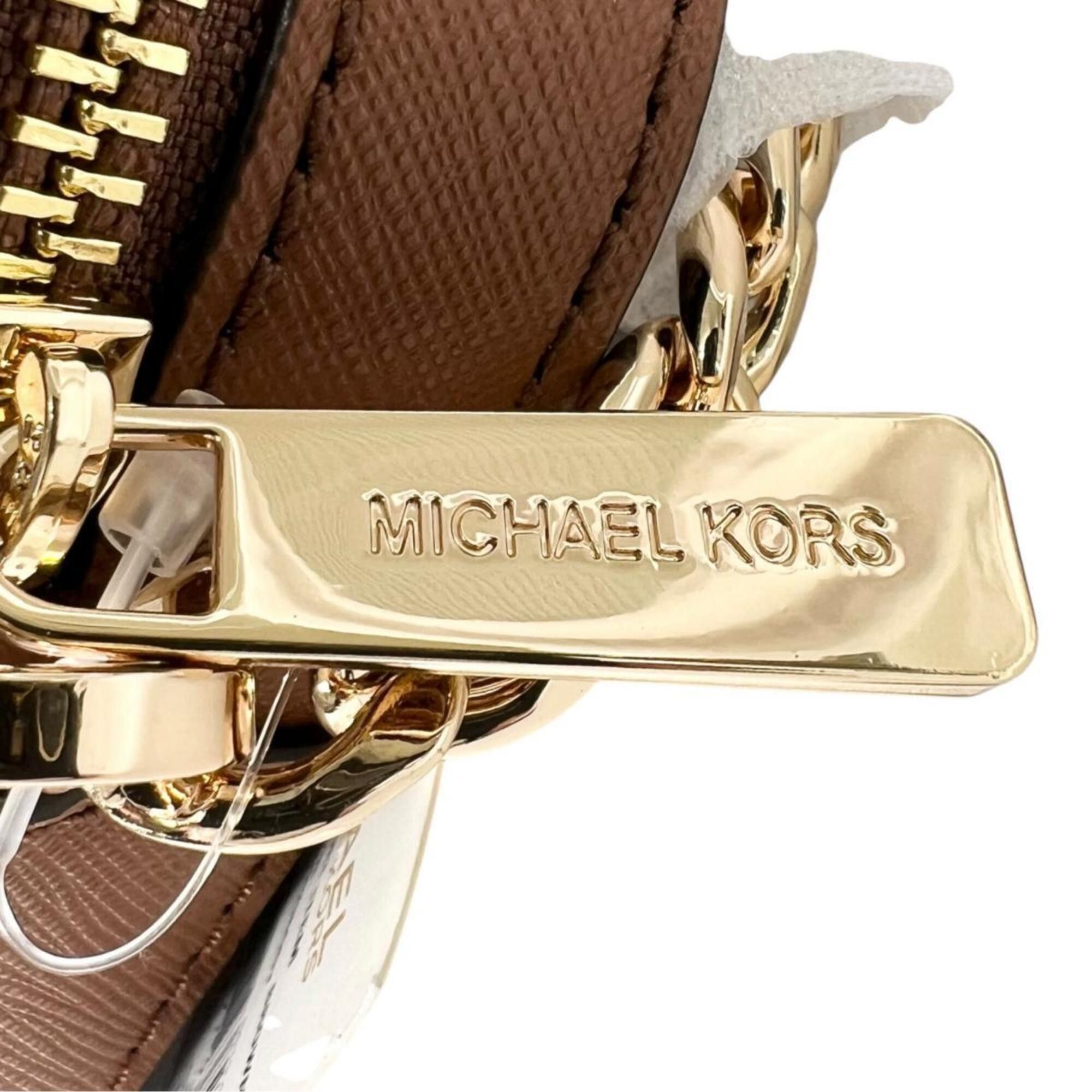 Michael Kors Michael Kors Jet Set Travel Medium Leather Chain Shoulder Bag, Brown (55H3RBN) Size ONE SIZE - 10 Thumbnail
