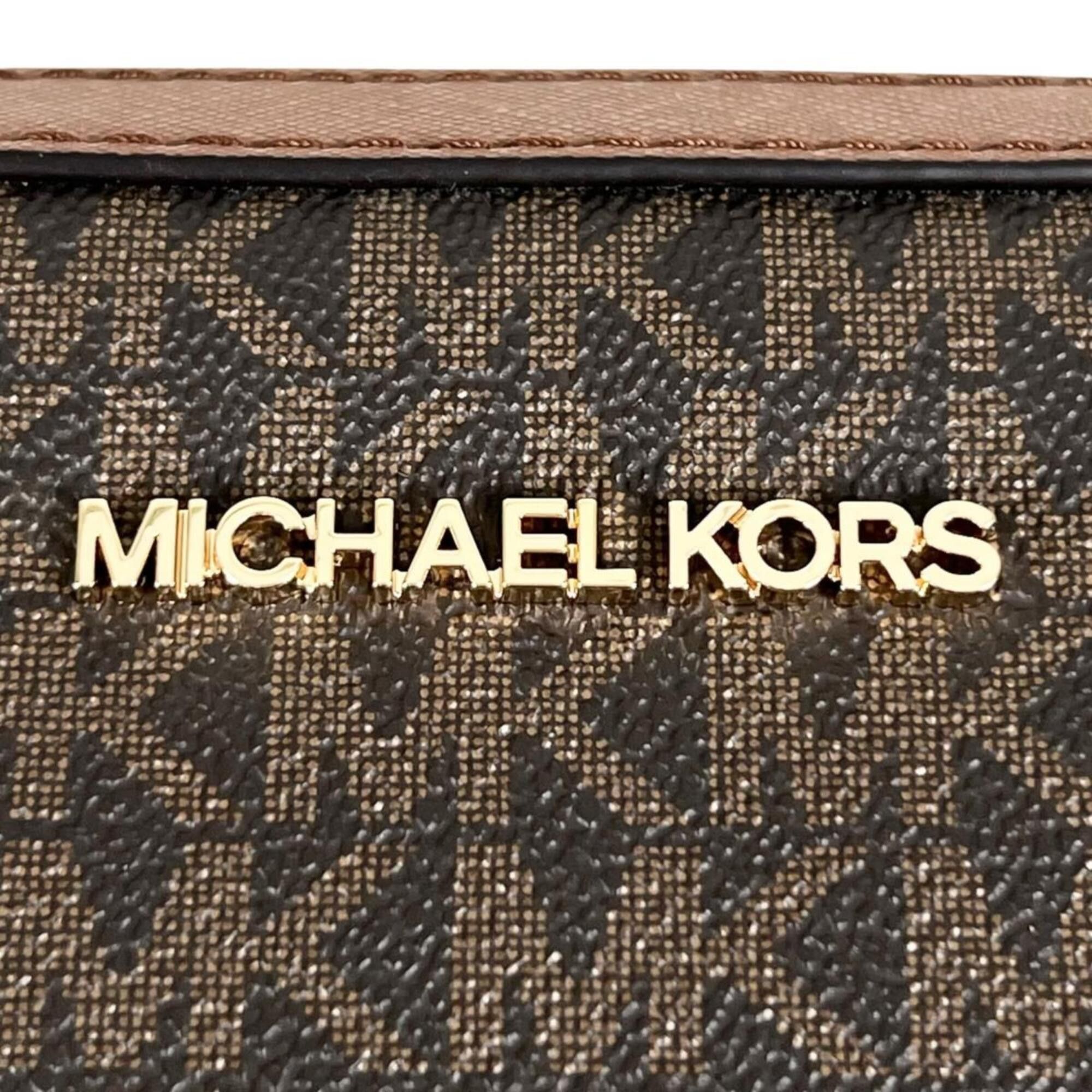 Michael Kors Michael Kors Jet Set Travel Medium Leather Chain Shoulder Bag, Brown (55H3RBN) Size ONE SIZE - 9 Thumbnail