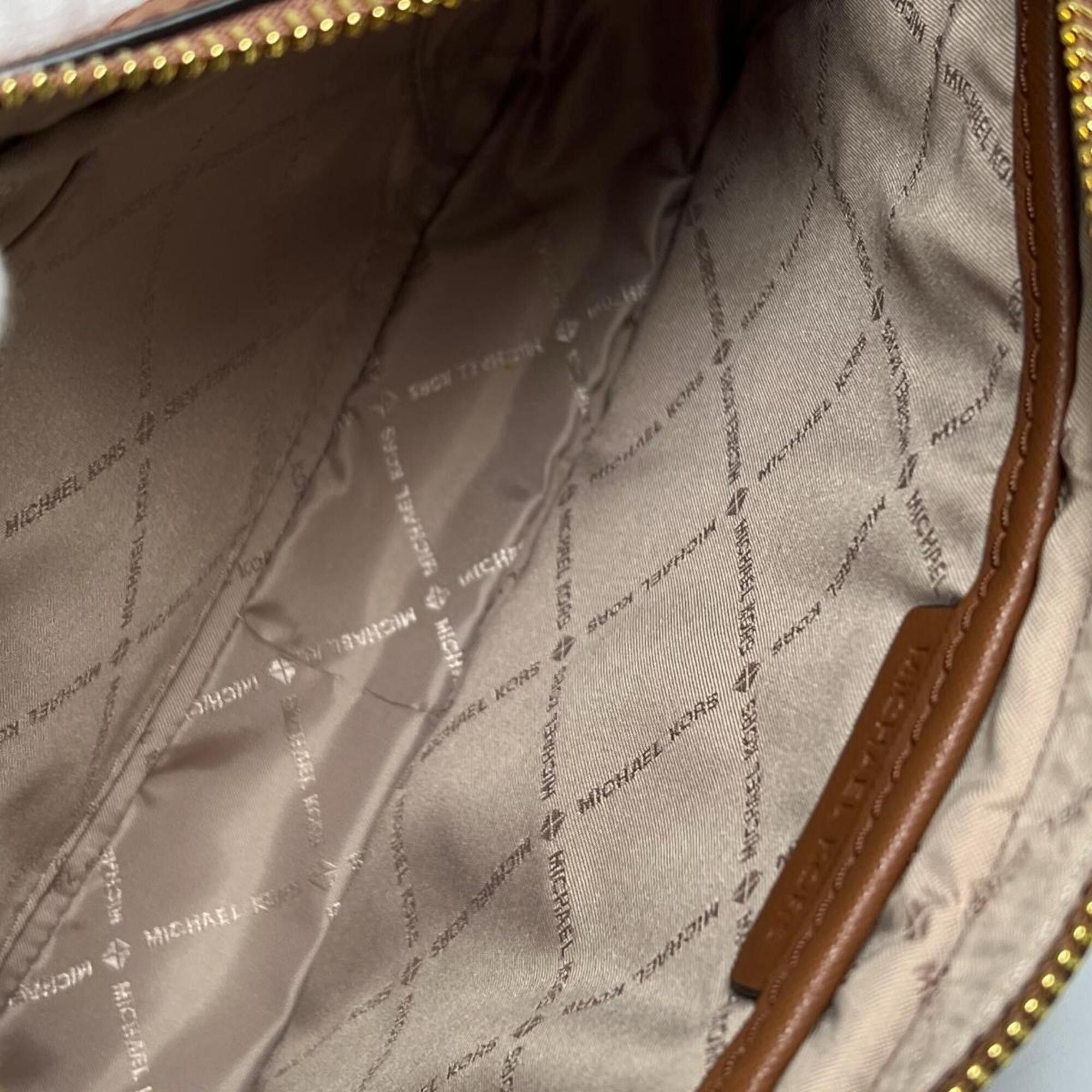Michael Kors Michael Kors Jet Set Travel Medium Leather Chain Shoulder Bag, Brown (55H3RBN) Size ONE SIZE - 14 Thumbnail