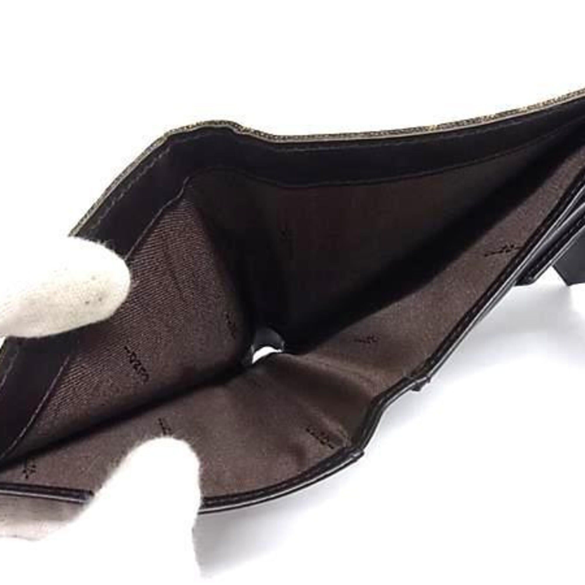 Fendi FENDI Tri-fold Wallet Zucca 8M0023 Brown Canvas Leather Unisex Size ONE SIZE - 5 Thumbnail