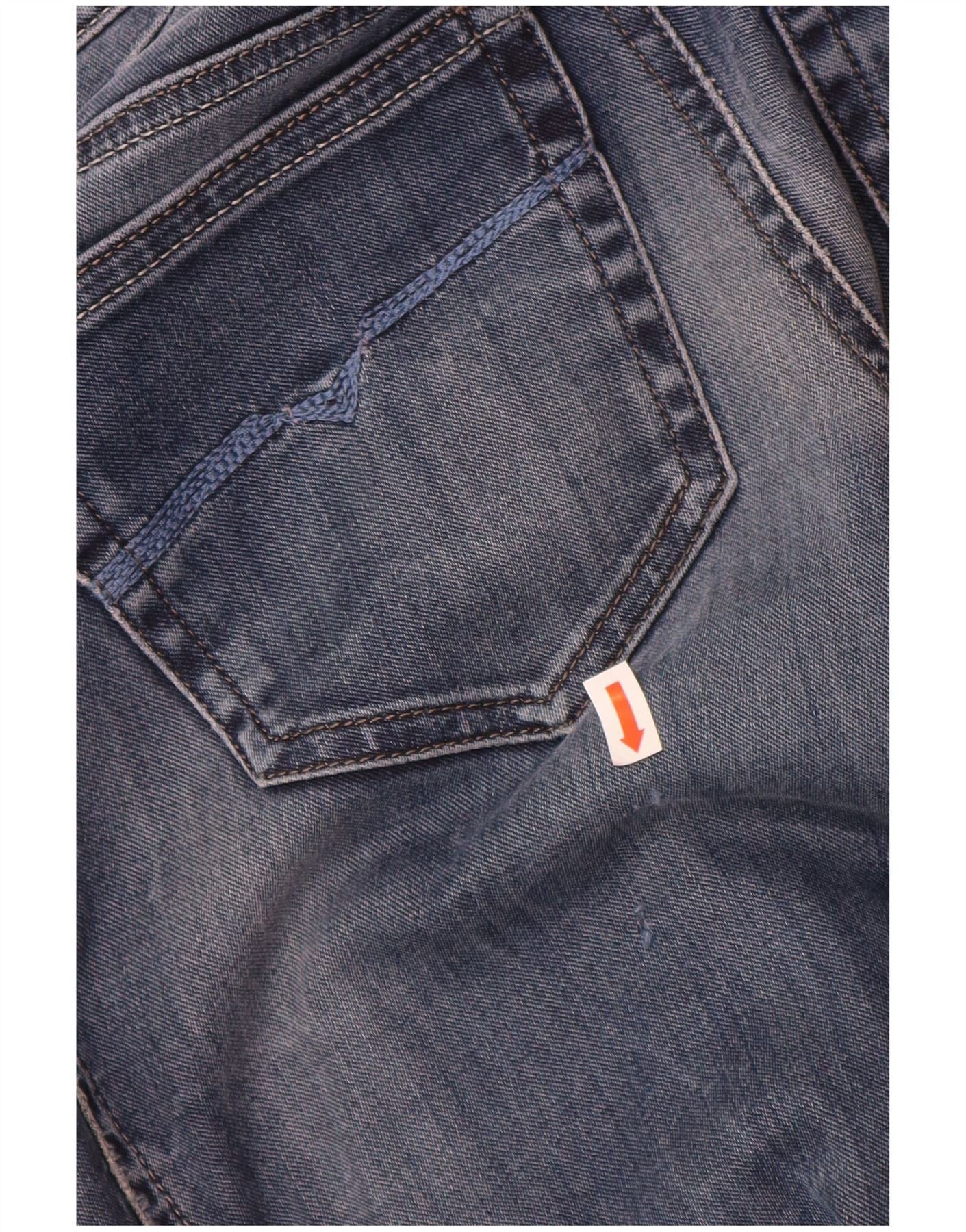 Diesel Womens Getlegg Low Waist Slim Skinny Jeans W26 L32 Navy Blue Size 26" / US 2 / IT 38 - 3 Thumbnail
