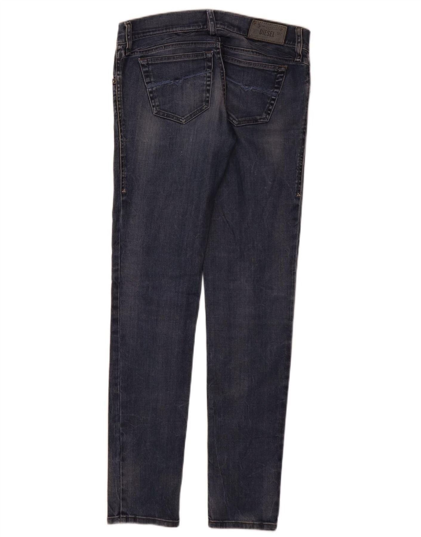 Diesel Womens Getlegg Low Waist Slim Skinny Jeans W26 L32 Navy Blue Size 26" / US 2 / IT 38 - 2 Thumbnail