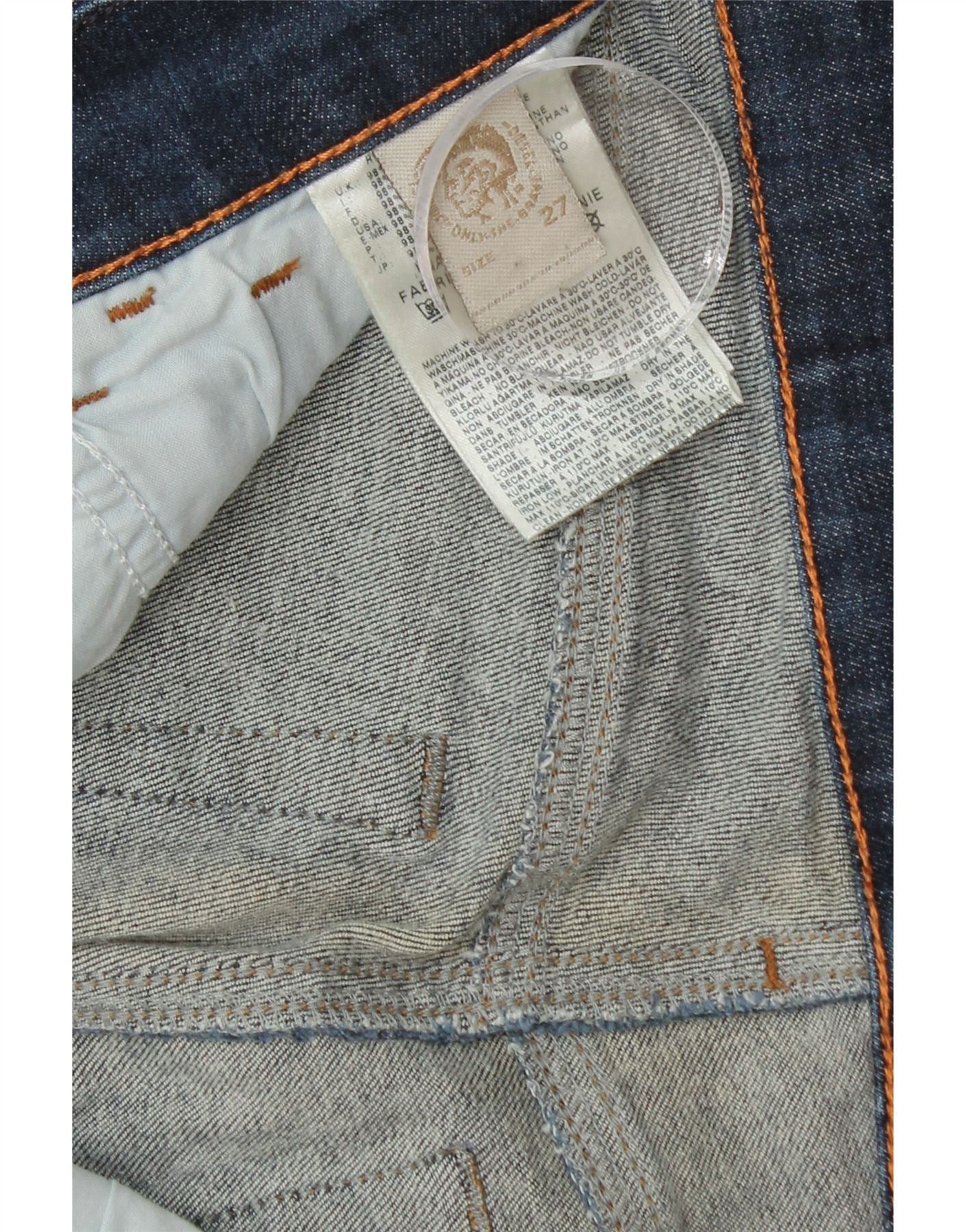 Diesel Womens Skinny Jeans W27 L32 Navy Blue Cotton Size 42" / US 20 - 3 Thumbnail
