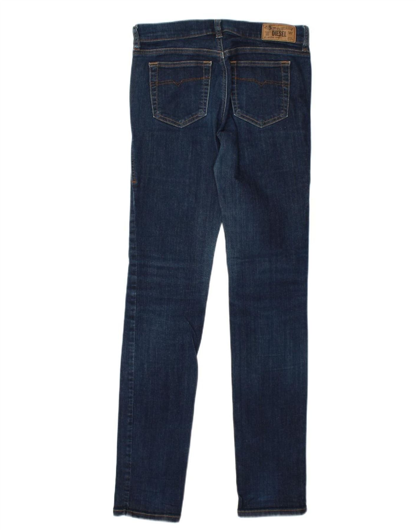 Diesel Womens Skinny Jeans W27 L32 Navy Blue Cotton Size 42" / US 20 - 2 Thumbnail