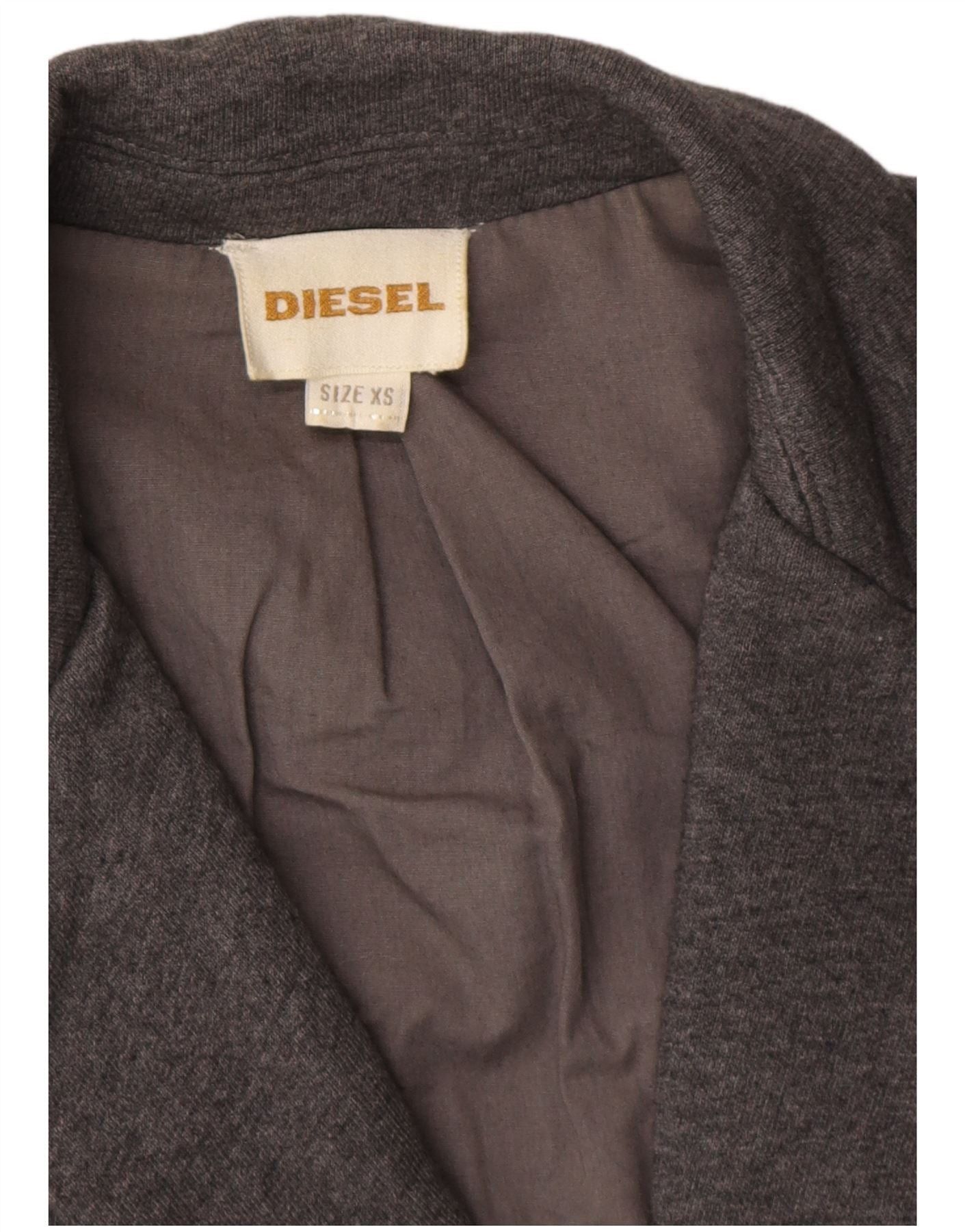 Diesel Womens Overd 2 Button Blazer Jacket UK 6 XS Grey Size XS / US 0-2 / IT 36-38 - 4 Thumbnail