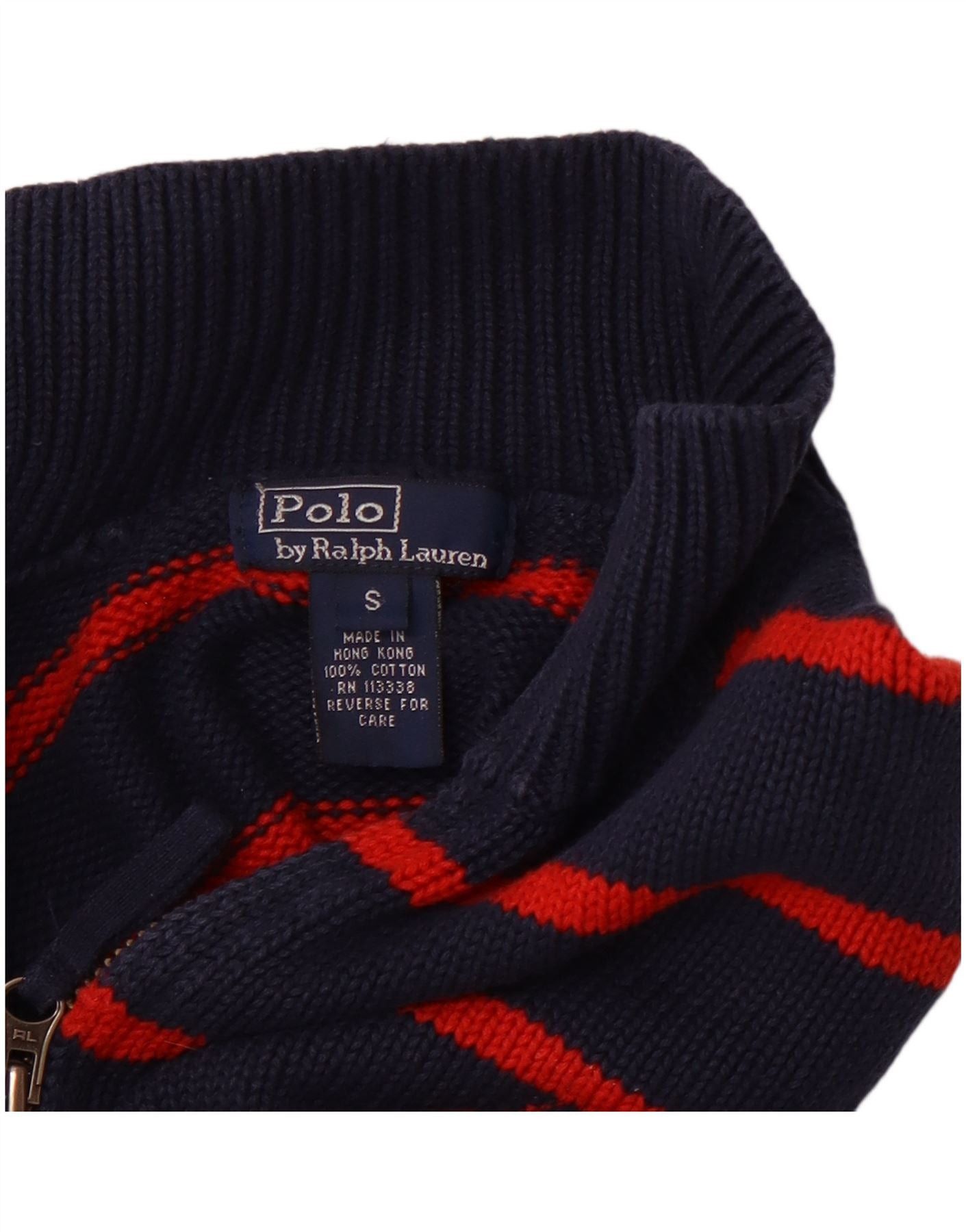 Polo Ralph Lauren Boys Zip Neck Jumper Sweater 7-8 Years Small Navy Blue Size S / US 4 / IT 40 - 3 Thumbnail