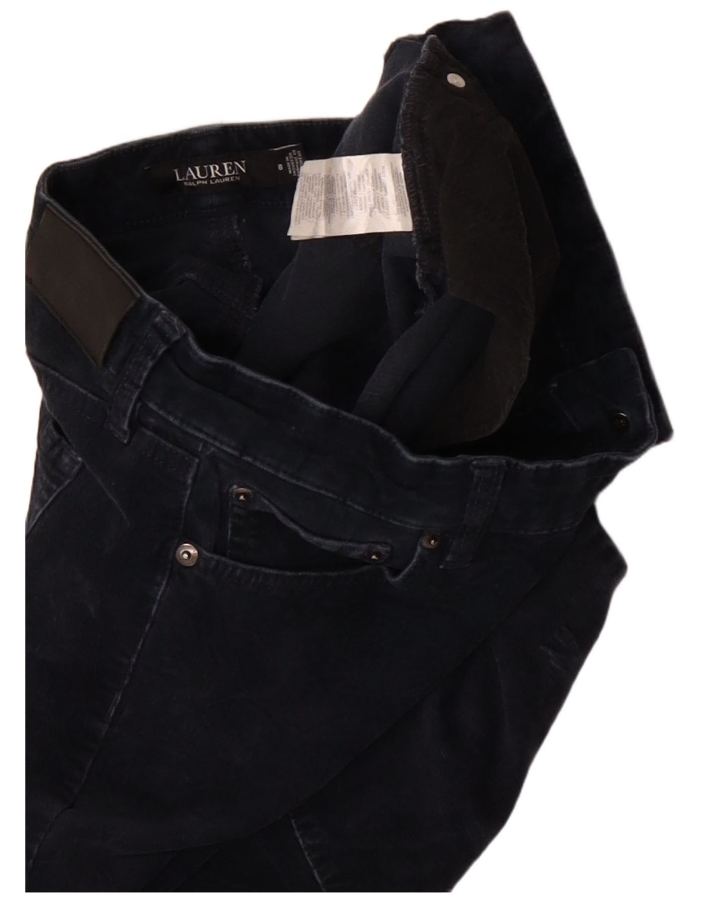 Ralph Lauren Womens Corduroy Trousers US 8 Medium W30 L30 Navy Blue Size 27" / US 4 / IT 40 - 3 Thumbnail