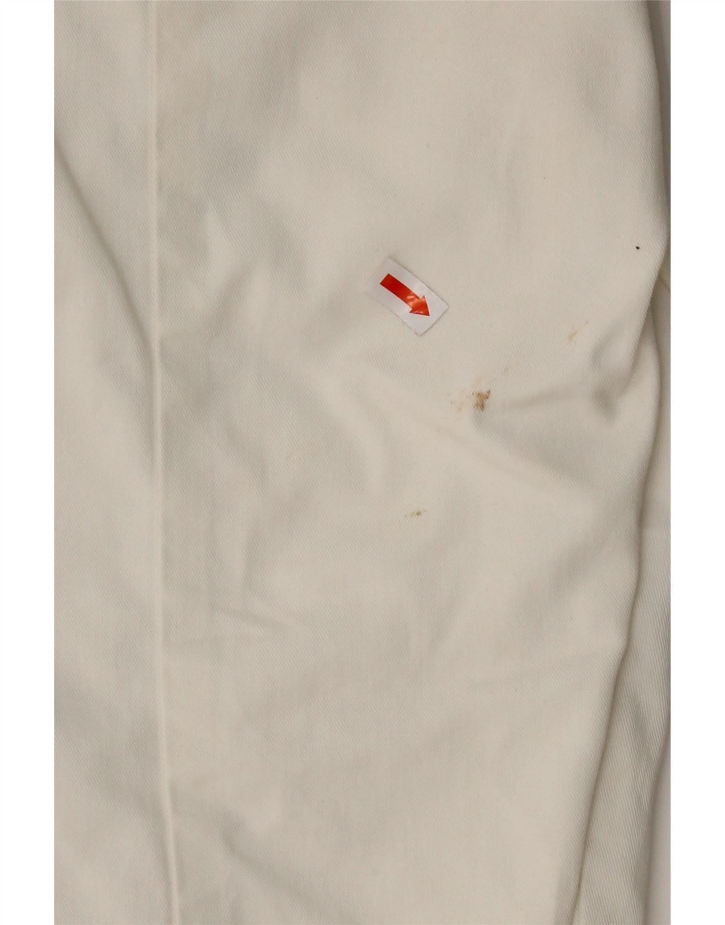 Ralph Lauren Womens Slim Chino Trousers US 8 Medium W30 L28 White Cotton Size 27" / US 4 / IT 40 - 3 Thumbnail