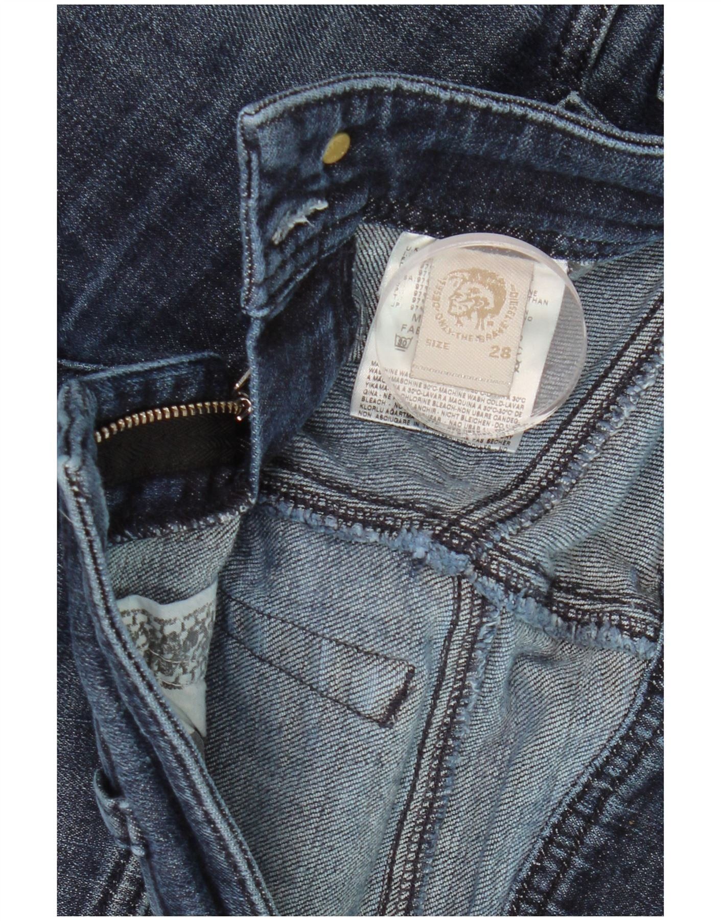 Diesel Womens Matic Skinny Jeans W28 L34 Blue Cotton Size 42" / US 20 - 3 Thumbnail