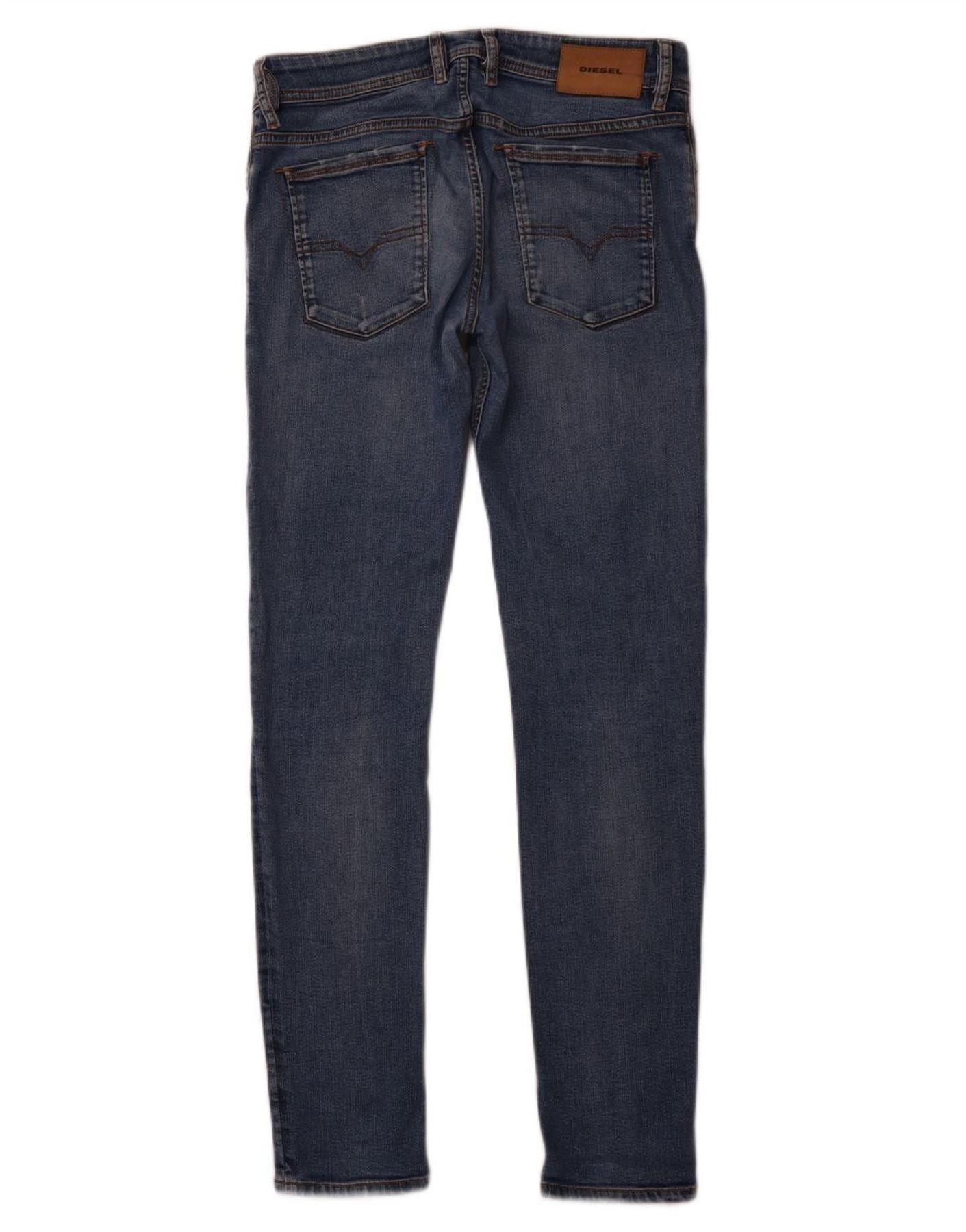 Diesel Womens Skinny Jeans W30 L31 Blue Cotton Size 42" / US 20 - 2 Thumbnail