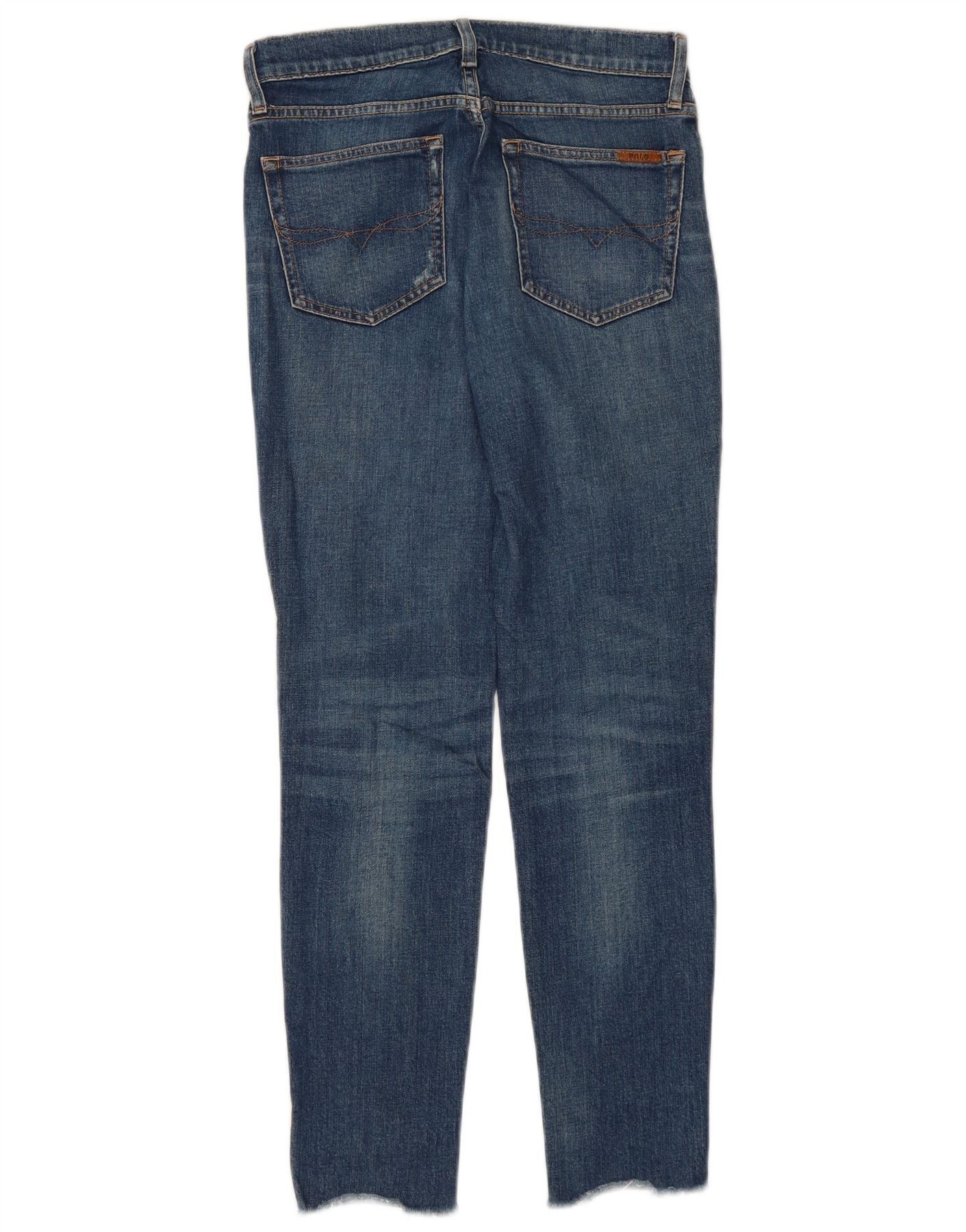 Polo Ralph Lauren Womens Skinny Jeans W27 L27 Blue Cotton Size 42" / US 20 - 2 Thumbnail