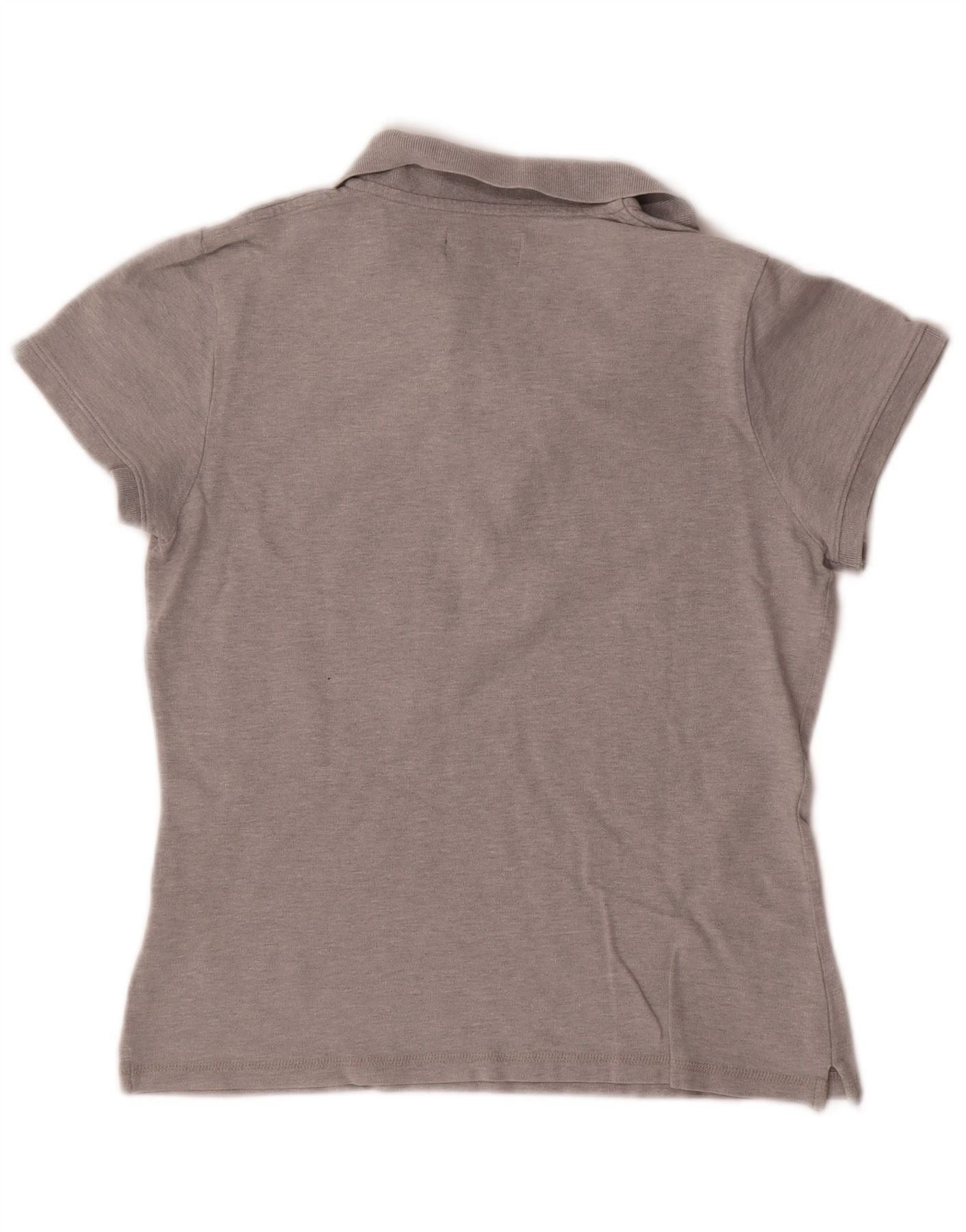Ralph Lauren Womens Polo Shirt UK 14 Large Grey Flecked Cotton Size XS / US 0-2 / IT 36-38 - 2 Thumbnail