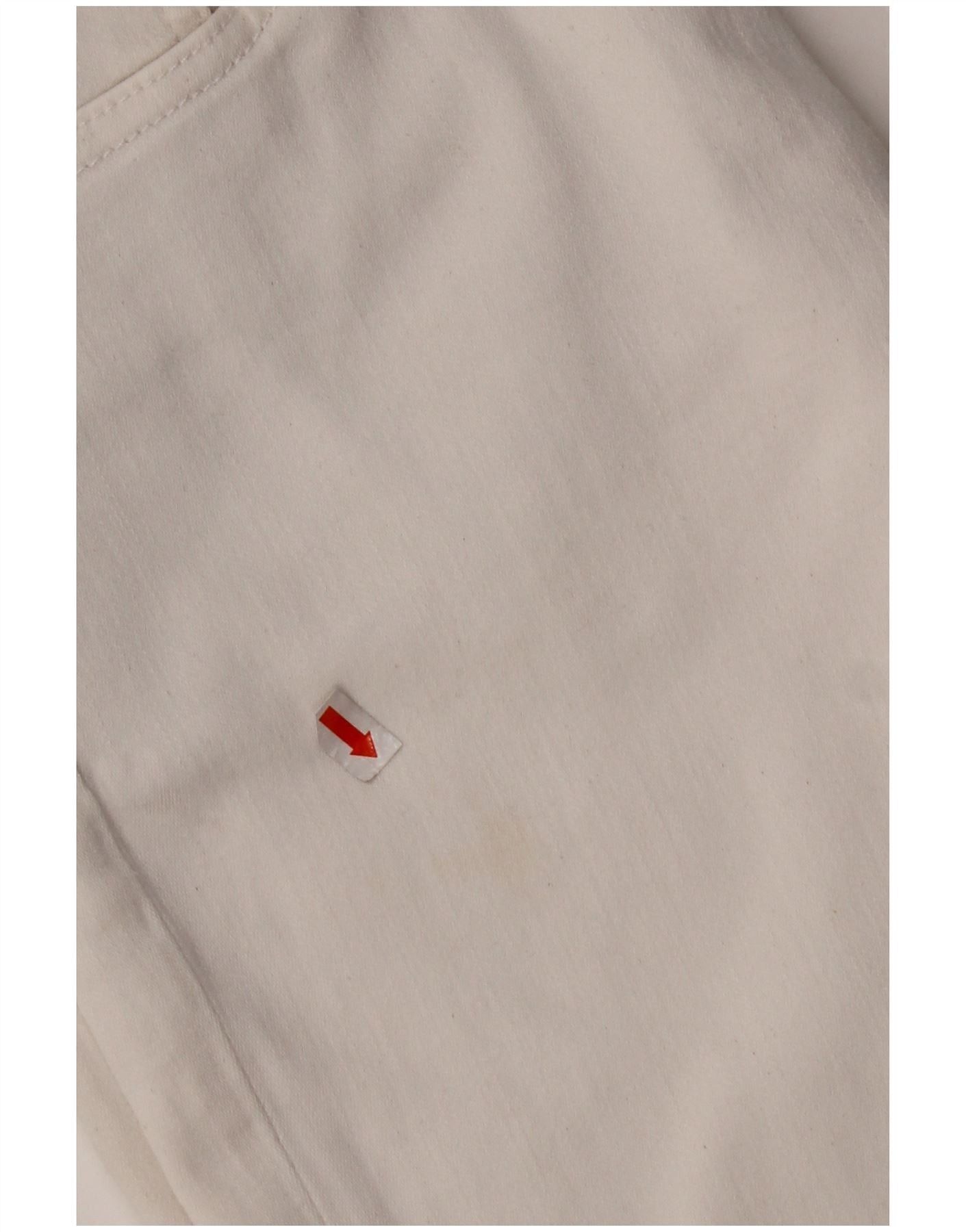 Polo Ralph Lauren Womens Crop Slim Jeans W28 L26 Off White Cotton Size 42" / US 20 - 4 Thumbnail