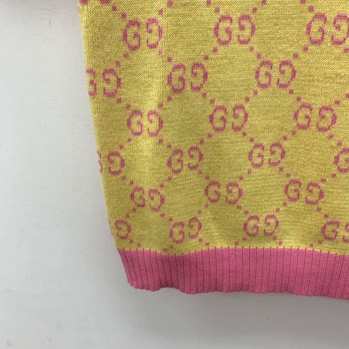 Gucci Gucci Logo Jacquard Cotton Crewneck Sweater Size S / US 4 / IT 40 - 4 Thumbnail