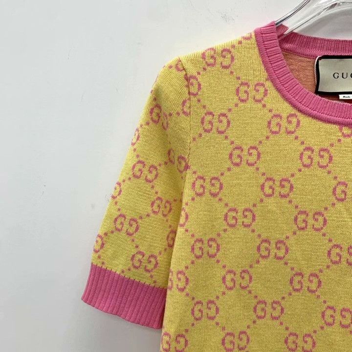 Gucci Gucci Logo Jacquard Cotton Crewneck Sweater Size S / US 4 / IT 40 - 3 Thumbnail
