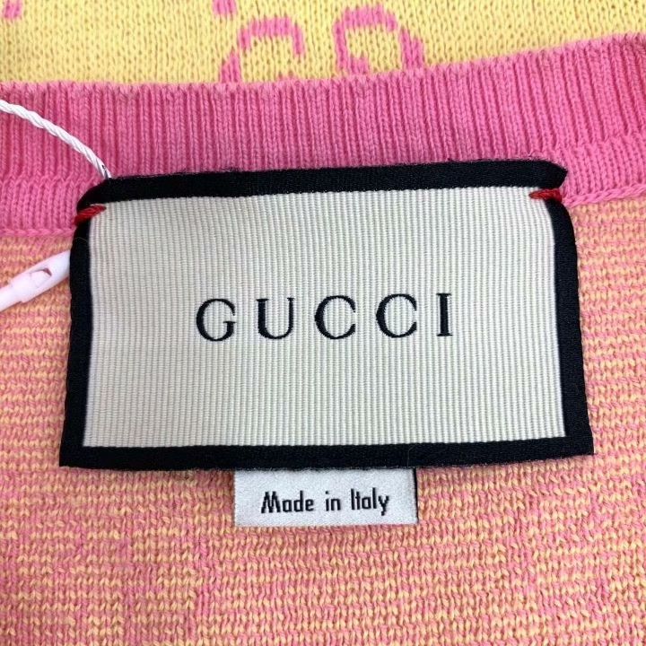 Gucci Gucci Logo Jacquard Cotton Crewneck Sweater Size S / US 4 / IT 40 - 5 Thumbnail