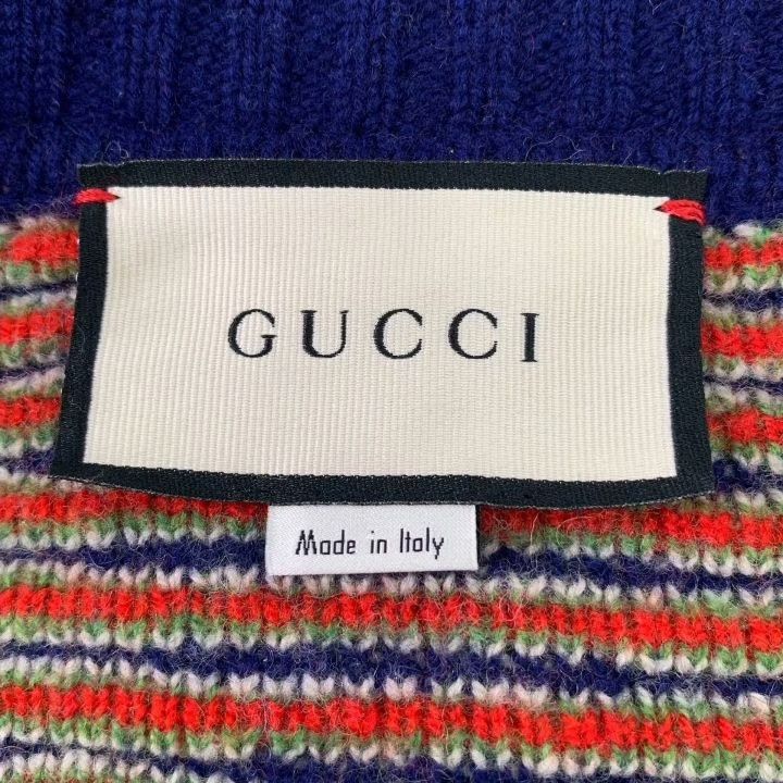 Gucci Gucci Colorblock Argyle V-neck Wool Cardigan Size S / US 4 / IT 40 - 5 Thumbnail