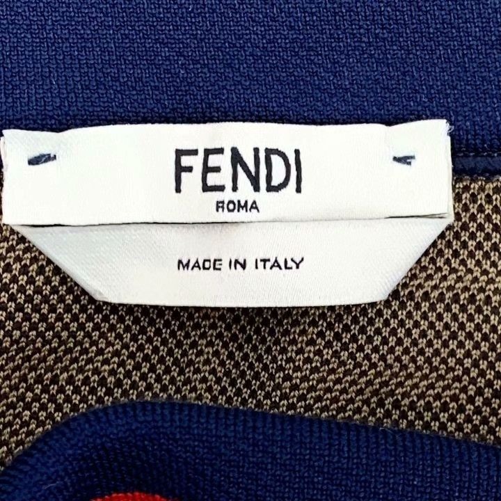 Fendi Fendi Brown Double F Cotton Off-Shoulder Dress Size S / US 4 / IT 40 - 7 Thumbnail