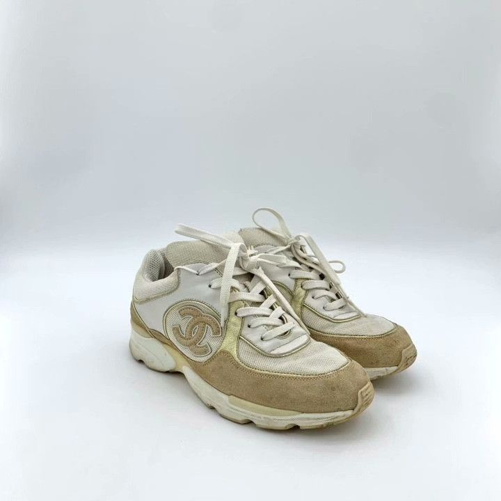 Chanel Chanel Colorblock Logo Sneakers Size US 5 / IT 35 - 2 Thumbnail