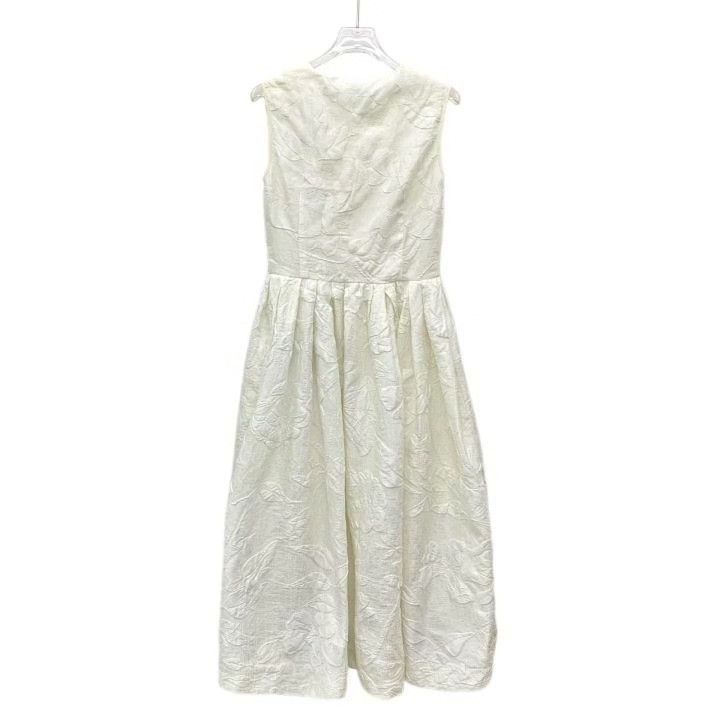 Fendi Fendi Floral Embossed Sleeveless Zip Dress Size S / US 4 / IT 40 - 2 Thumbnail