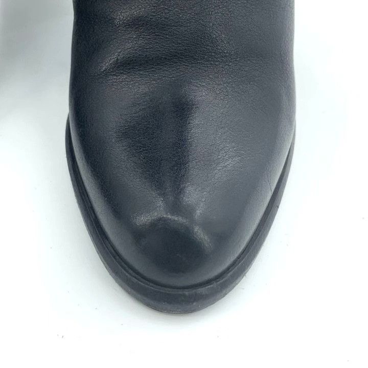 Dior Dior Black Leather CD Logo High-Heel Knee Boots Size US 5.5 / IT 35.5 - 8 Thumbnail