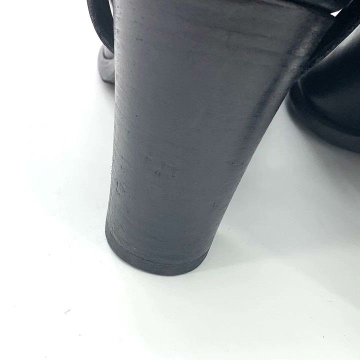 Dior Dior Black Leather CD Logo High-Heel Knee Boots Size US 5.5 / IT 35.5 - 9 Thumbnail