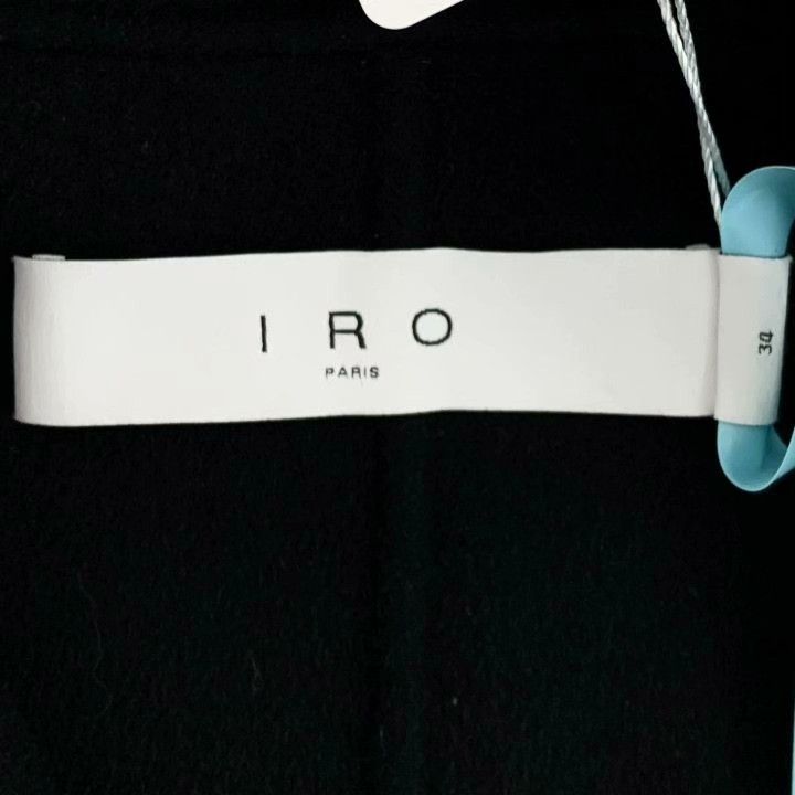 Iro IRO Black Wool Double-Breasted Coat Size XXS / US 00 / IT 34 - 5 Thumbnail