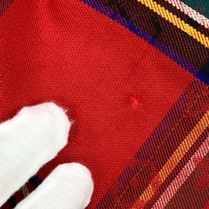Louis Vuitton Louis Vuitton Red Check Wool Pleated Skirt Size 34" / US 12 / IT 48 - 9 Thumbnail