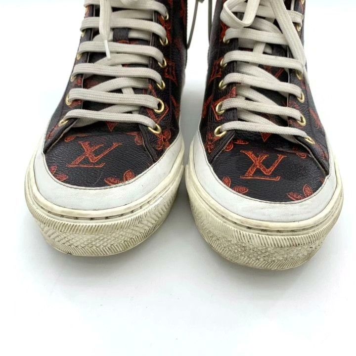Louis Vuitton Louis Vuitton Stellar Monogram High-Top Sneakers Size US 5 / IT 35 - 8 Thumbnail