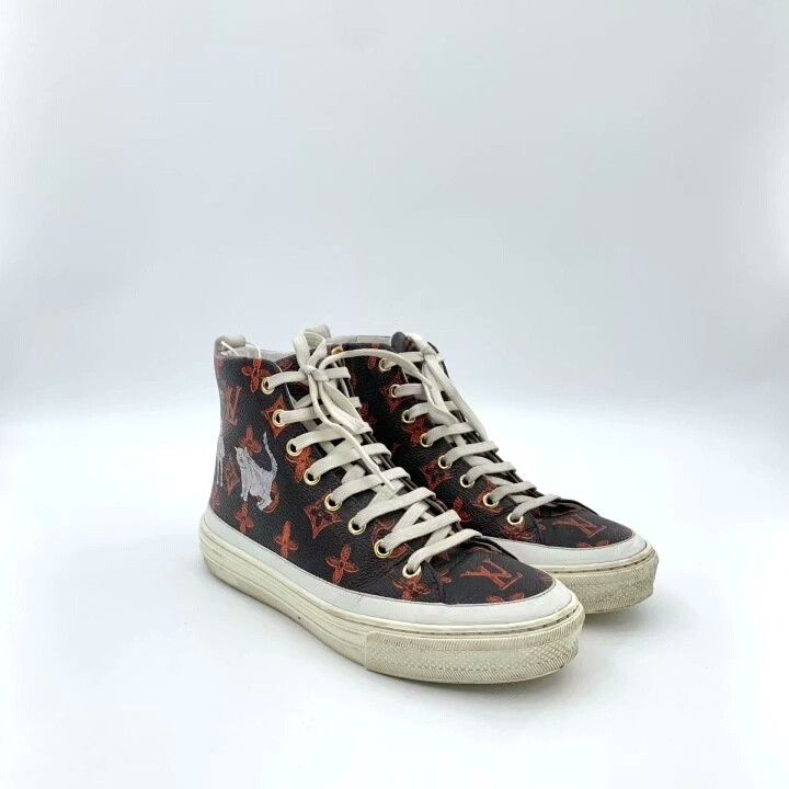 Louis Vuitton Louis Vuitton Stellar Monogram High-Top Sneakers Size US 5 / IT 35 - 2 Thumbnail