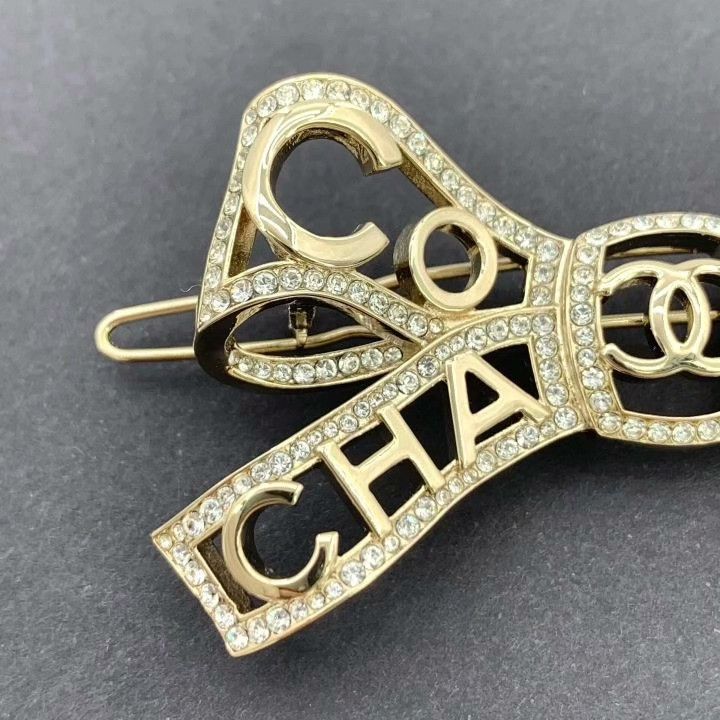 Chanel Chanel Gold Bow Diamond Hair Clip Size ONE SIZE - 5 Thumbnail