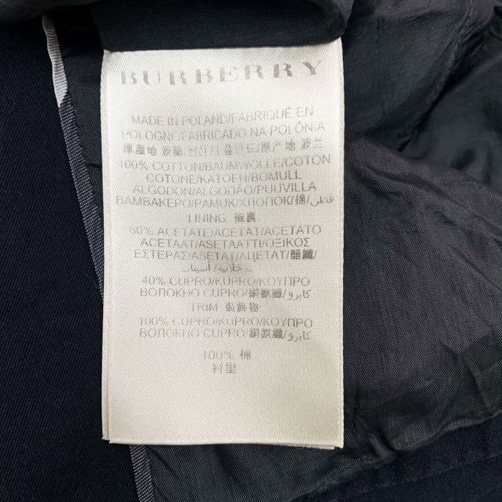 Burberry Burberry Black Cotton Double-Breasted Belted Trench Size XXS / US 00 / IT 34 - 6 Thumbnail