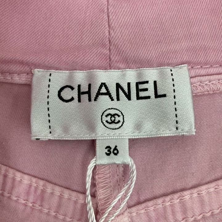 Chanel Chanel Light Pink Braided Strap Cotton Jeans Size 36" / US 14 / IT 50 - 7 Thumbnail