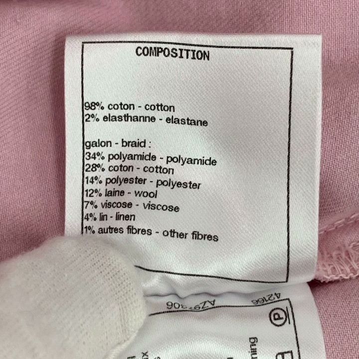 Chanel Chanel Light Pink Braided Strap Cotton Jeans Size 36" / US 14 / IT 50 - 9 Thumbnail