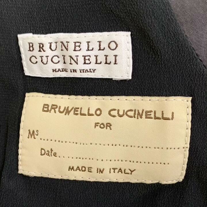 Brunello Cucinelli Brunello Cucinelli Black Wool Lapel Blazer Size S / US 4 / IT 40 - 5 Thumbnail