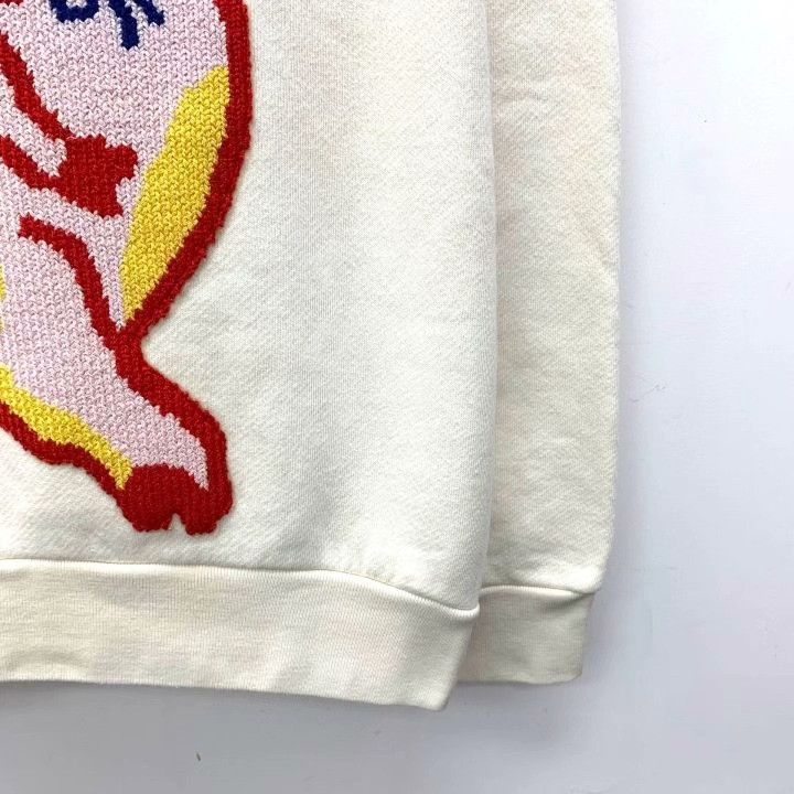 Gucci Gucci Beige Pig Embroidery Cotton Sweater Size XS / US 0-2 / IT 36-38 - 4 Thumbnail