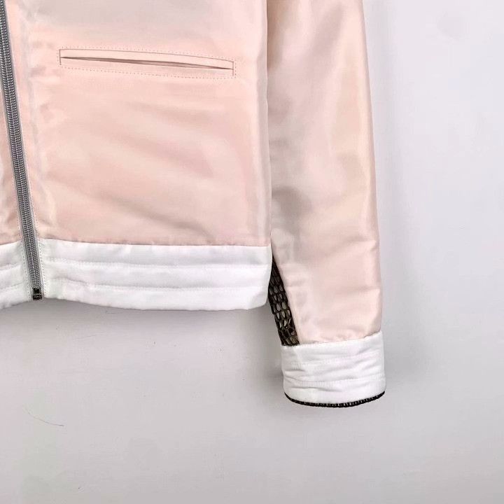 Chanel Chanel Light Pink Mesh Panel Hooded Jacket Size S / US 4 / IT 40 - 4 Thumbnail