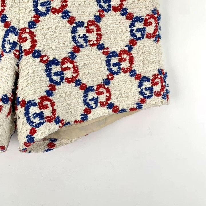 Gucci Gucci Logo Jacquard Tweed Shorts Size 42" / US 20 - 4 Thumbnail